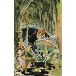 Frank Frazetta - Original Watercolor Painting, "The Secret People" (Lancer, 1964). Frank Frazetta...