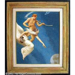 J. Allen St. John - Original Painting for Mystic #1 (1953). All connoisseurs of adventure and fan...