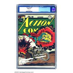 Action Comics #66 (DC, 1943) CGC VF/NM 9.0 Off-white pages. Only two other copies have graded out...