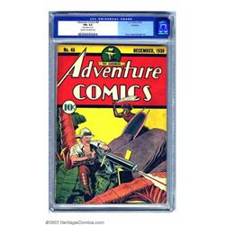 Adventure Comics #45 Rockford pedigree (DC, 1939) CGC FN+ 6.5 Cream to off-white pages. Fred Guar...