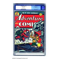 Adventure Comics #72 Rockford pedigree (DC, 1942) CGC VF+ 8.5 Cream to off-white pages. Jack Kirb...