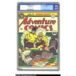 Adventure Comics #74 Rockford pedigree (DC, 1942) CGC VF/NM 9.0 Cream to off-white pages. It's cl...