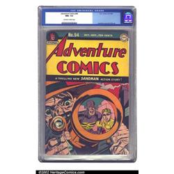 Adventure Comics #94 (DC, 1944) CGC NM+ 9.6 Off-white to white pages. A fantastic Simon/Kirby cov...