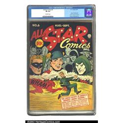 All Star Comics #6 (DC, 1941) CGC FN 6.0 Off-white pages. This is a nice, solid mid-grade copy of...