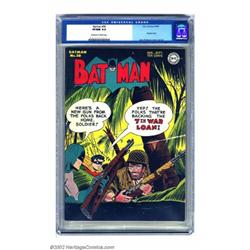 Batman #30 (DC, 1945) CGC VF/NM 9.0 Off-white to white pages. Another terrific Caped Crusader cov...