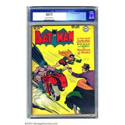 Batman #34 (DC, 1946) CGC FN/VF 7.0 Cream to off-white pages. Beginning with issue #19, Dick Spra...