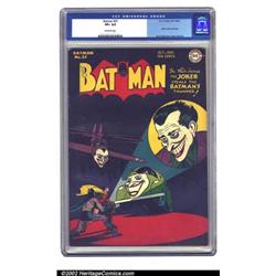 Batman #37 (DC, 1946) CGC VF+ 8.5 Off-white pages. Every minor imperfection is amplified on a bla...