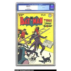 Batman #40 (DC, 1947) CGC VF/NM 9.0 Off-white pages. This is an excellent copy with great eye-app...