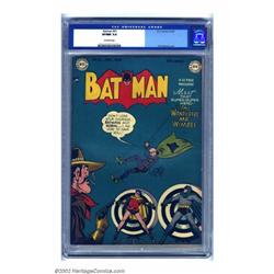 Batman #51 (DC, 1949) CGC VF/NM 9.0 Off-white pages. Overstreet gives Dick Sprang credit for this...