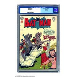 Batman #56 Rockford pedigree (DC, 1949) CGC VG/FN 5.0 Off-white pages. This book initially presen...