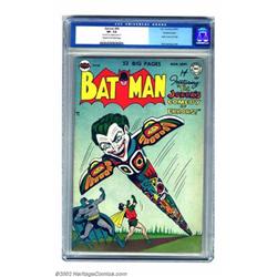 Batman #66 Double cover (DC, 1951) CGC VF- 7.5 Cream to off-white pages. More of the most strikin...