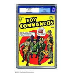 Boy Commandos #2 (DC, 1943) CGC NM 9.4 Off-white to white pages. This is one incredible copy of a...