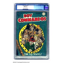 Boy Commandos #8 (DC, 1944) CGC FN/VF 7.0 Cream to off-white pages. A signature Simon and Kirby c...