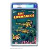 Image 1 : Boy Commandos #17 (DC, 1946) CGC VF- 7.5 Off-white pages. With the end of WWII, the Boys' attenti...