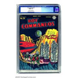 Boy Commandos #20 (DC, 1947) CGC FN/VF 7.0 Cream to off-white pages. The second sci-fi theme cove...