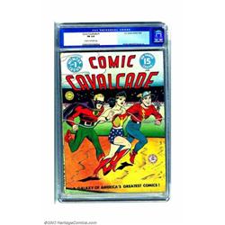 Comic Cavalcade #1 (DC, 1942) CGC FN 6.0 Cream to off-white pages. One of DC's multi-superhero ve...