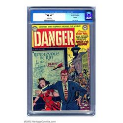 Danger Trail #5 Palo Alto pedigree (DC, 1951) CGC NM- 9.2 Off-white pages. DC didn't miss with ma...