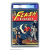 Image 1 : Flash Comics #18 (DC, 1941) CGC FN 6.0 Off-white to white pages. E. E. Hibbard shows it will take...