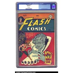 Flash Comics #75 (DC, 1946) CGC NM 9.4 White pages. Near Mint with perfectly white pages? The ans...
