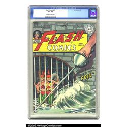 Flash Comics #87 (DC, 1947) CGC VF+ 8.5 Off-white to white pages. Everett Kinstler makes the most...