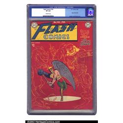 Flash Comics #104 (DC, 1949) CGC VF 8.0 Off-white pages. Joe Kubert's classy cover highlights thi...