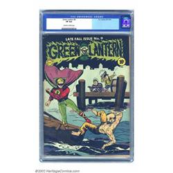 Green Lantern #9 (DC, 1943) CGC VF 8.0 Off-white to white pages. DC created another classic Golde...