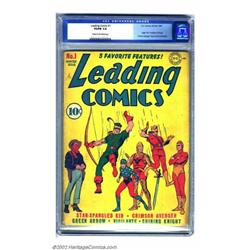 Leading Comics #1 (DC, 1941) CGC VG/FN 5.0 Cream to off-white pages. The legendary Seven Soldiers...