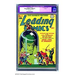 Leading Comics #4 Rockford pedigree (DC, 1942) CGC Apparent FN/VF 7.0 Slight (P) Off-white pages....