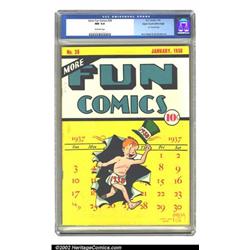 More Fun Comics #28 Mile High pedigree (DC, 1938) CGC NM 9.4 Off-white pages. The New Year Baby w...