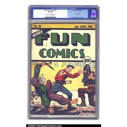 More Fun Comics #30 (DC, 1938) CGC VG 4.0 Light to off-white pages. This issue features a nice co...