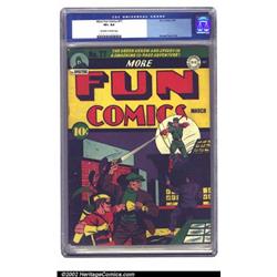 More Fun Comics #77 (DC, 1942) CGC VF+ 8.5 Off-white to white pages. A fun cover sets the mood fo...