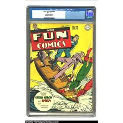 More Fun Comics #95 (DC, 1944) CGC VF- 7.5 Off-white to white pages. The color quality of this bo...