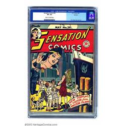 Sensation Comics #29 Rockford pedigree (DC, 1944) CGC VF+ 8.5 Cream to off-white pages. This attr...
