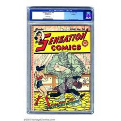 Sensation Comics #30 Rockford pedigree (DC, 1944) CGC VF/NM 9.0 Off-white pages. H. G. Peter's co...