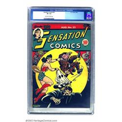 Sensation Comics #32 (DC, 1944) CGC VF- 7.5 Off-white to white pages. H. G. Peter continued comin...