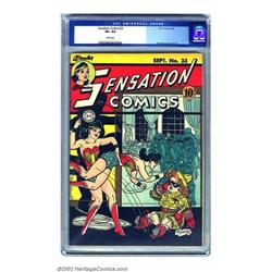 Sensation Comics #33 (DC, 1944) CGC VF+ 8.5 White pages. Here's another copy of the long-running...