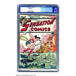 Sensation Comics #35 (DC, 1944) CGC NM- 9.2 Off-white to white pages. It seems a bit ludicrous fo...