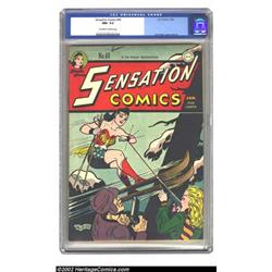 Sensation Comics #49 (DC, 1946) CGC NM- 9.2 Off-white to white pages. Wonder Woman heads into dan...