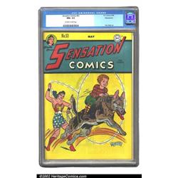Sensation Comics #53 Pennsylvania pedigree (DC, 1946) CGC NM+ 9.6 Off-white to white pages. The d...