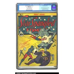 Star Spangled Comics #1 (DC, 1941) CGC VG 4.0 Cream to off-white pages. This early DC key boasts...