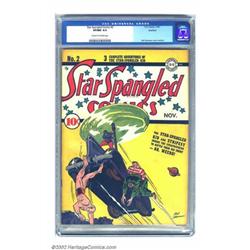 Star Spangled Comics #2 Rockford pedigree (DC, 1941) CGC VF/NM 9.0 Cream to off-white pages. Hal...