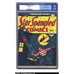 Star Spangled Comics #6 (DC, 1942) CGC VF+ 8.5 Off-white pages. Along with the previously describ...