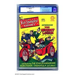 Star Spangled Comics #7 (DC, 1942) CGC VF 8.0 White pages. The most valued of all issues in the s...