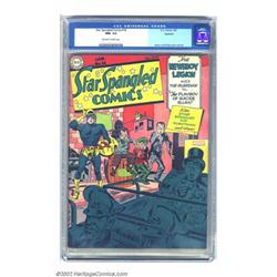 Star Spangled Comics #16 Rockford pedigree (DC, 1943) CGC NM- 9.2 Off-white to white pages. Linin...