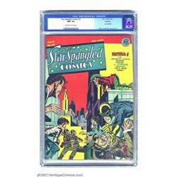 Star Spangled Comics #19 Rockford pedigree (DC, 1943) CGC NM-9.2 Off-white to white pages. The Gu...