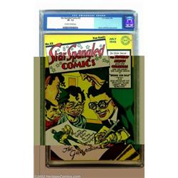 Star Spangled Comics #22 (DC, 1943) CGC VF- 7.5 Off-white to white pages. Simon & Kirby's the Gua...