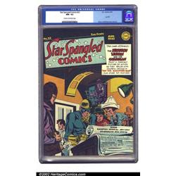 Star Spangled Comics #23 (DC, 1943) CGC NM- 9.2 Cream to off-white pages. The fact that this book...