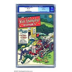 Star Spangled Comics #25 Rockford pedigree (DC, 1943) CGC VF+ 8.5 Off-white pages. There's a reas...