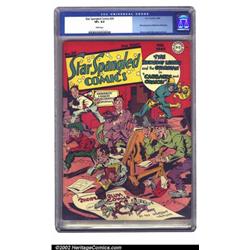 Star Spangled Comics #29 (DC, 1944) CGC VF+ 8.5 White pages. The Newsboy Legion are jumping on th...