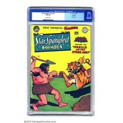 Star Spangled Comics #71 Rockford pedigree (DC, 1947) FN 6.0 Off-white pages. This stone-age-them...